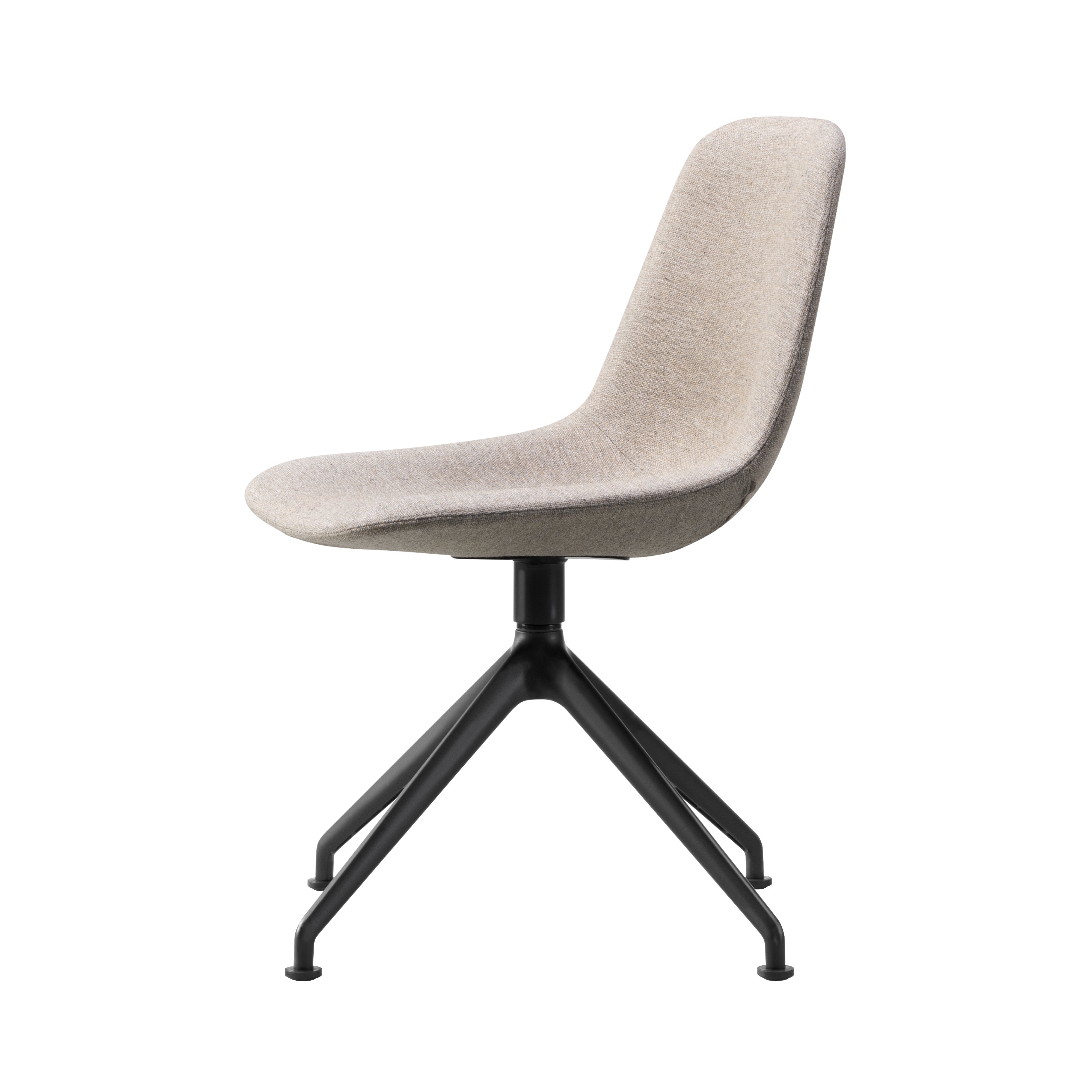 Eyes Swivel Chair: Without Buttons + Black