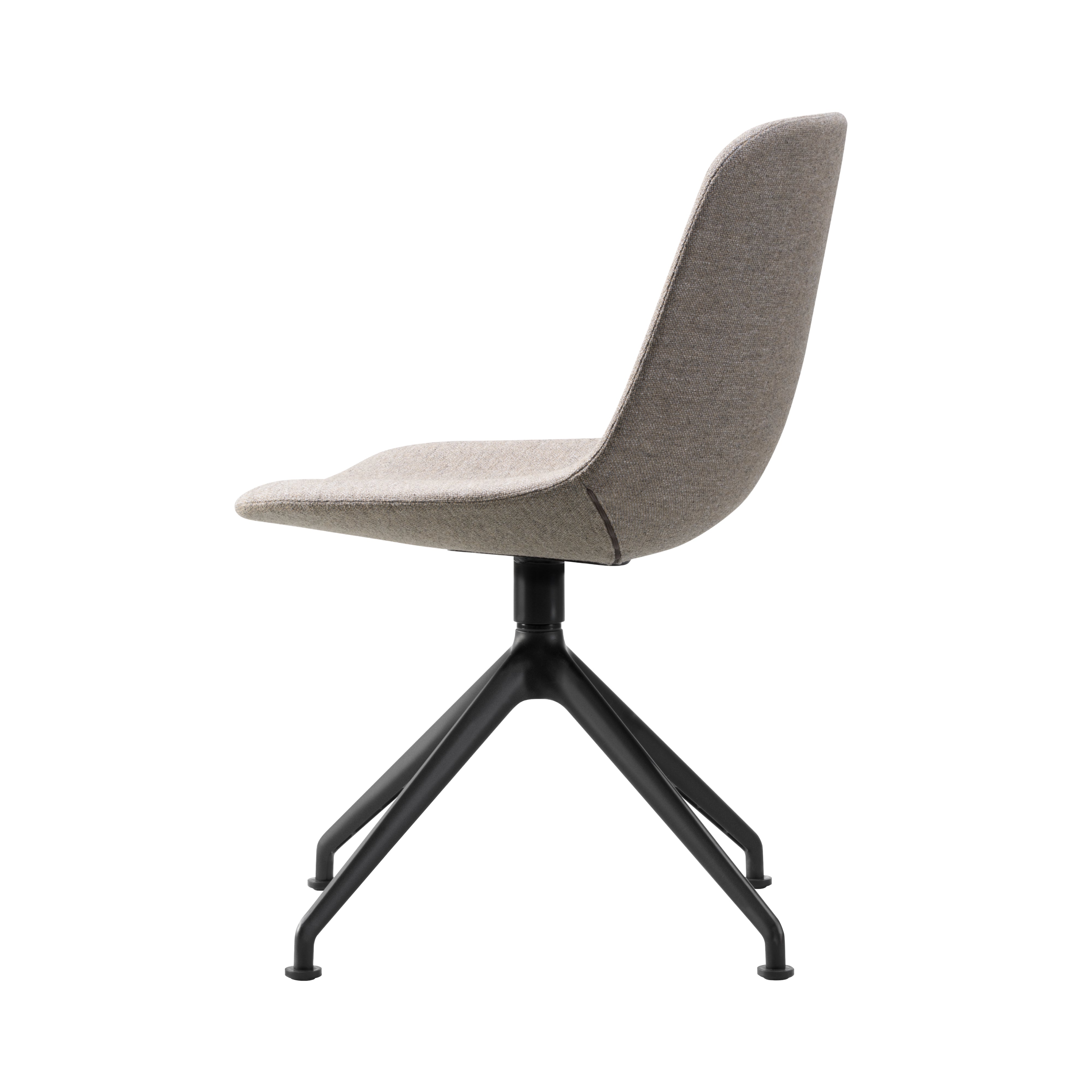 Eyes Swivel Chair: Without Buttons + Black