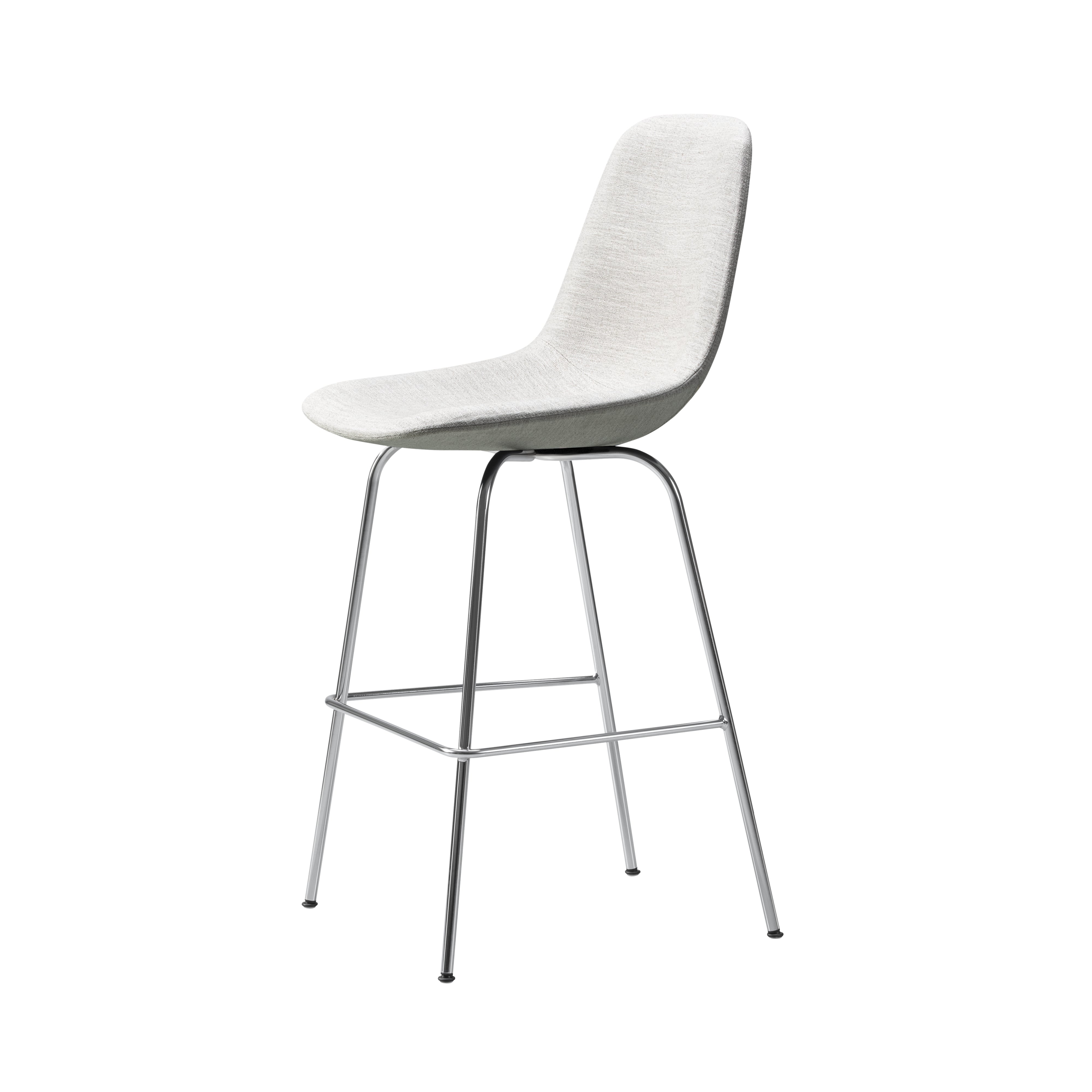 Eyes 4 Leg Barstool: Chrome Base: Bar Height