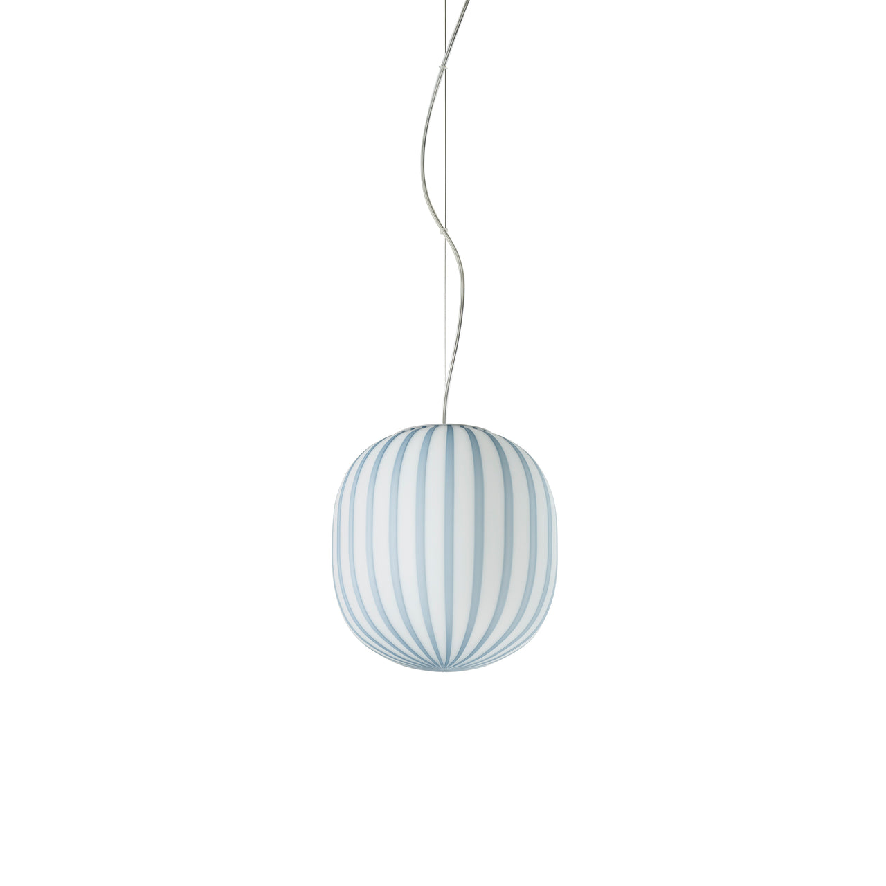 Filigrana Pendant Light: Cylinder + Blue