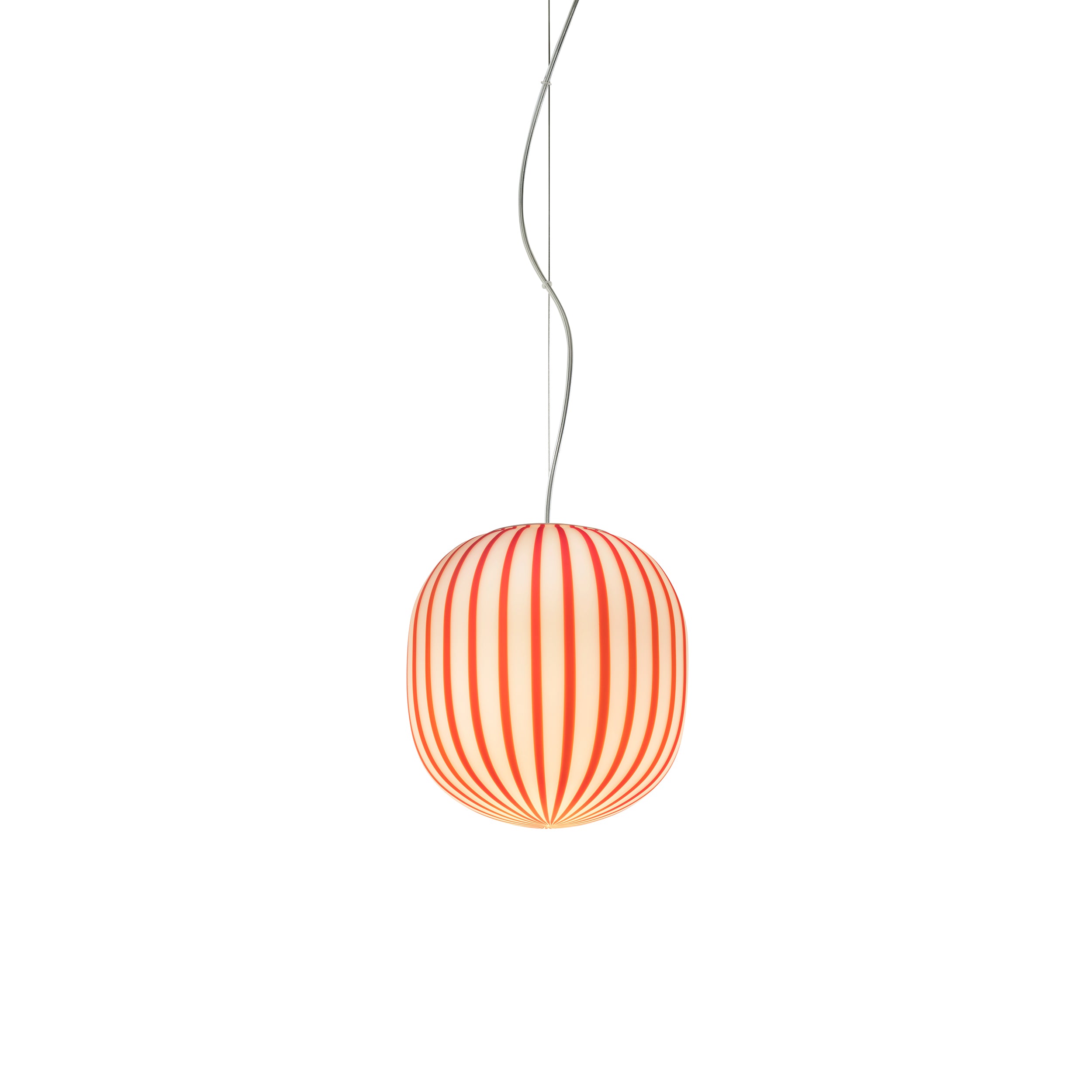 Filigrana Pendant Light: Cylinder + Red