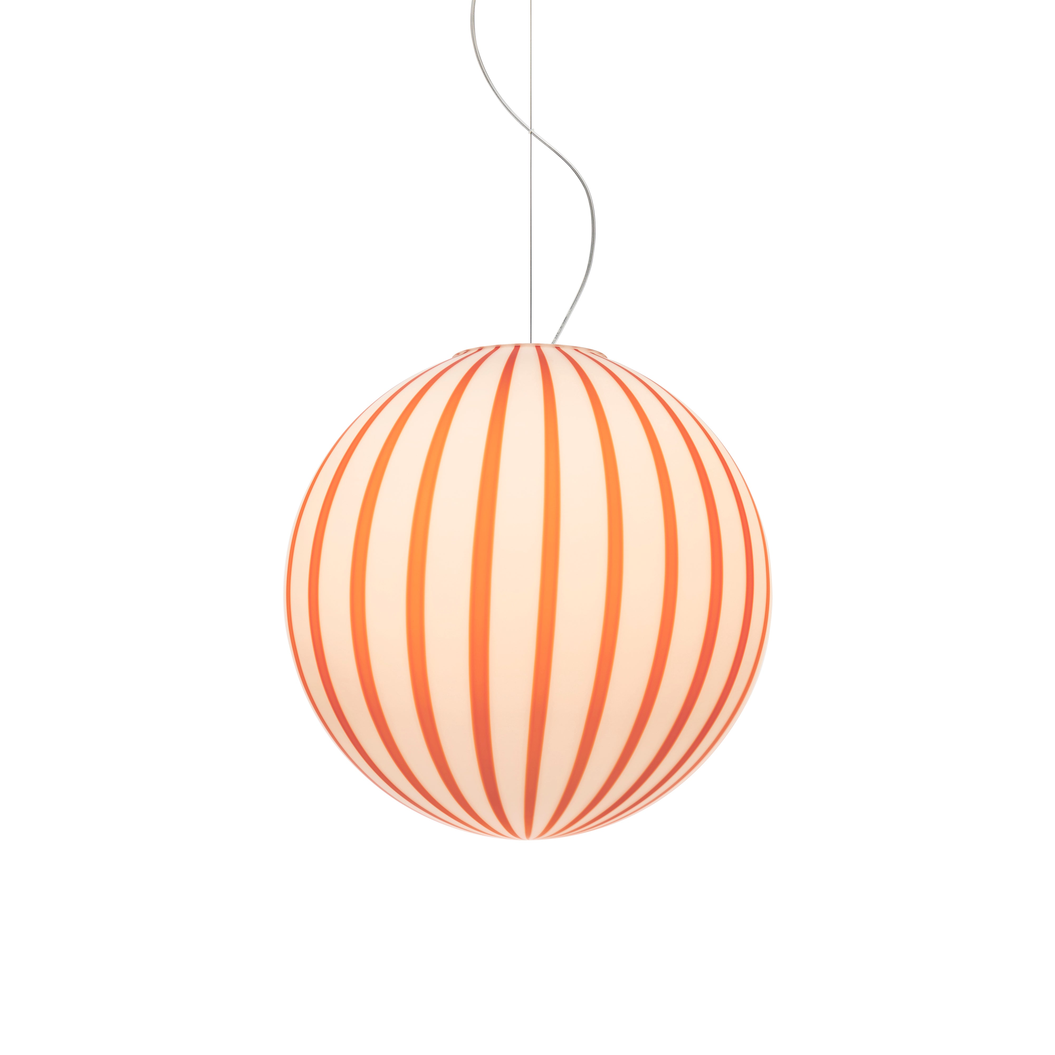 Filigrana Pendant Light: Globe + Red