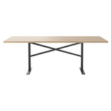 Ferric Table: Large + Natural Oak + Black