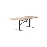 Ferric Table: Small + Natural Oak + Black