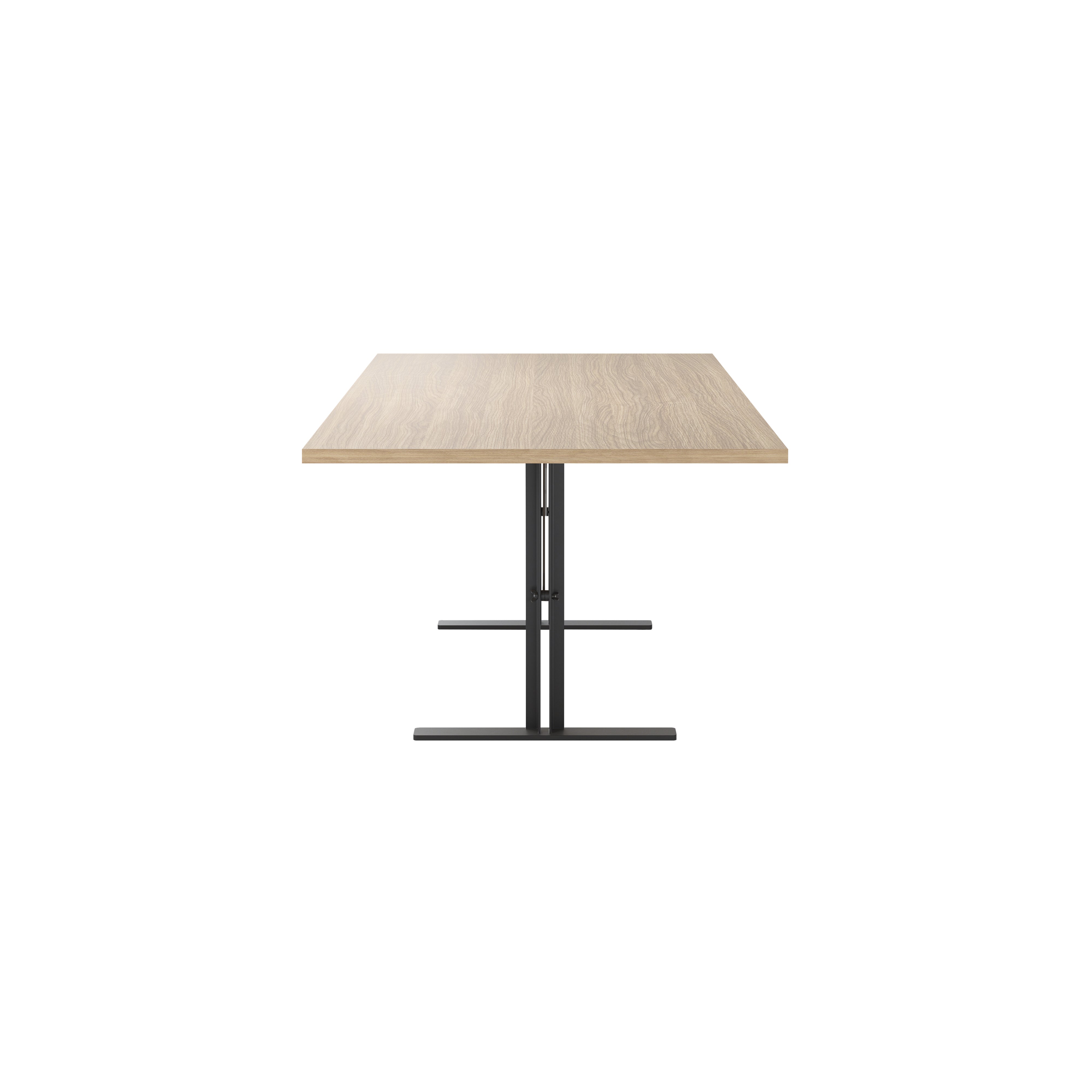 Ferric Table: Small + Natural Oak + Black