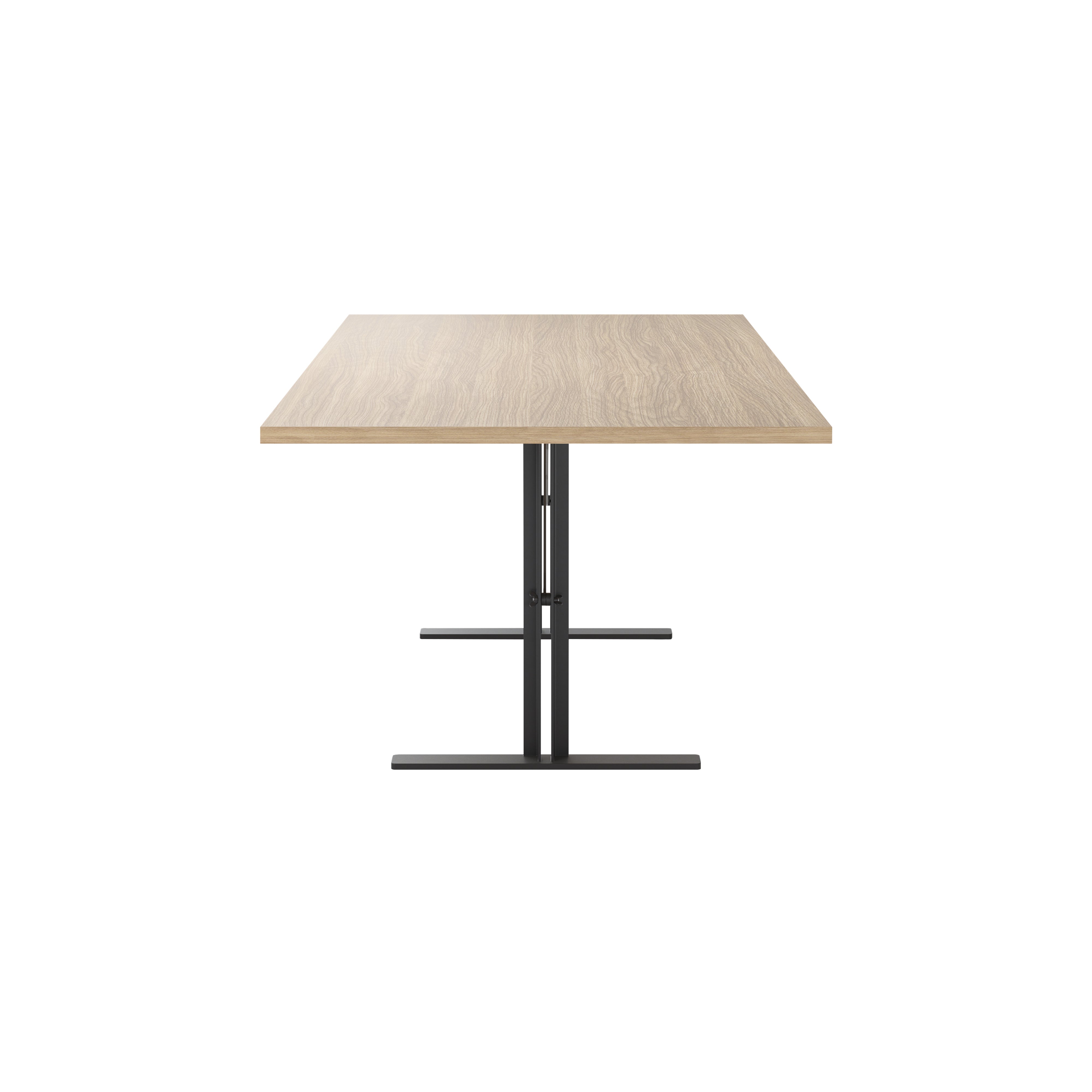 Ferric Table: Large + Natural Oak + Black