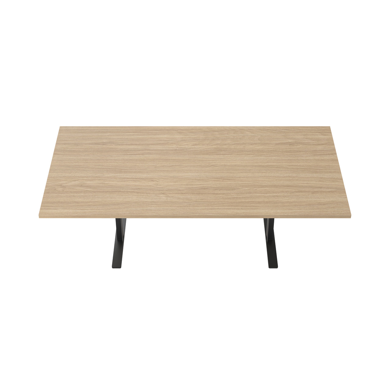 Ferric Table: Small + Natural Oak + Black