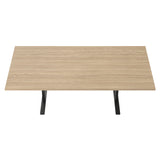 Ferric Table: Large + Natural Oak + Black