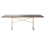 Ferric Table: Large + Walnut + Ivory