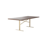 Ferric Table: Small + Walnut + Ivory