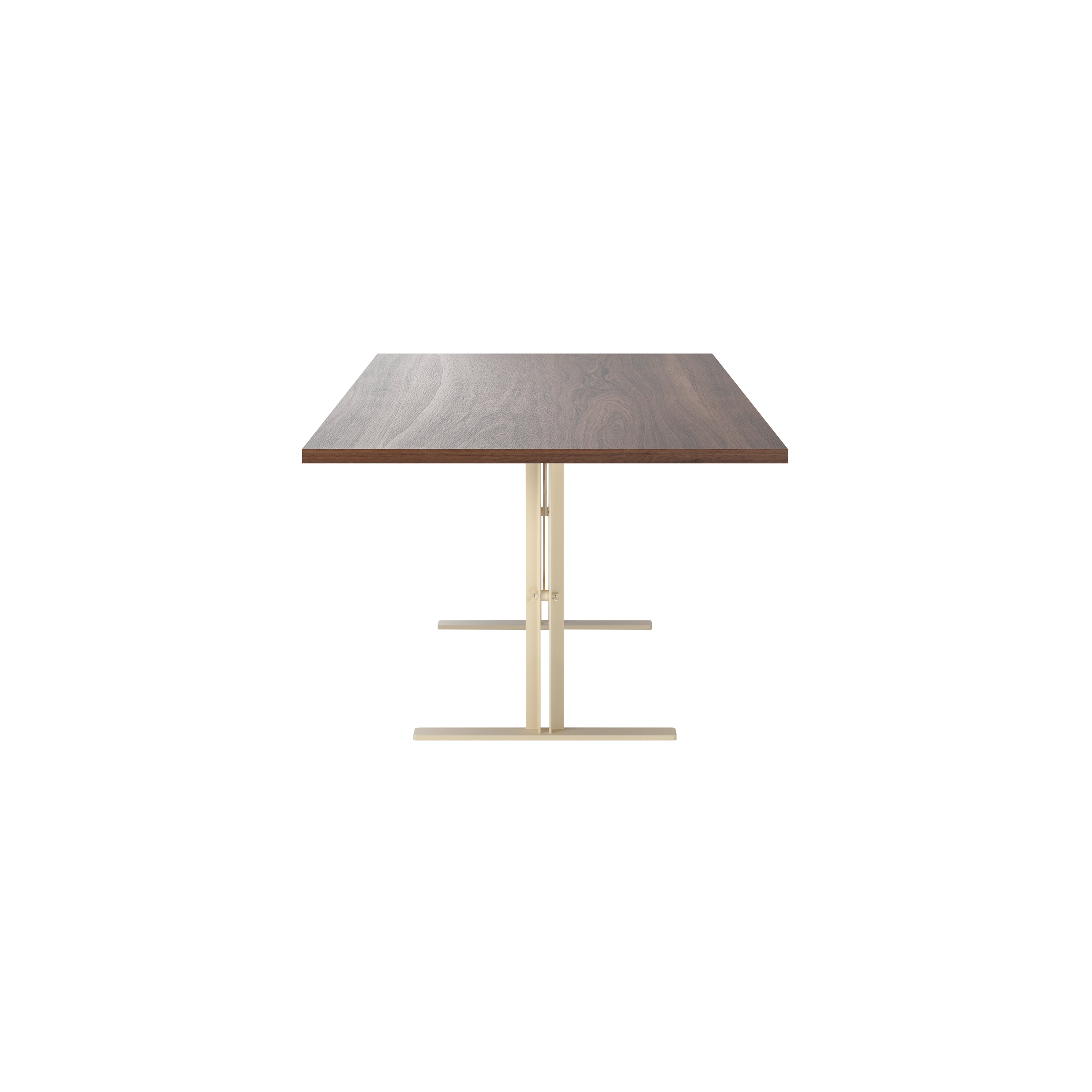 Ferric Table: Small + Walnut + Ivory