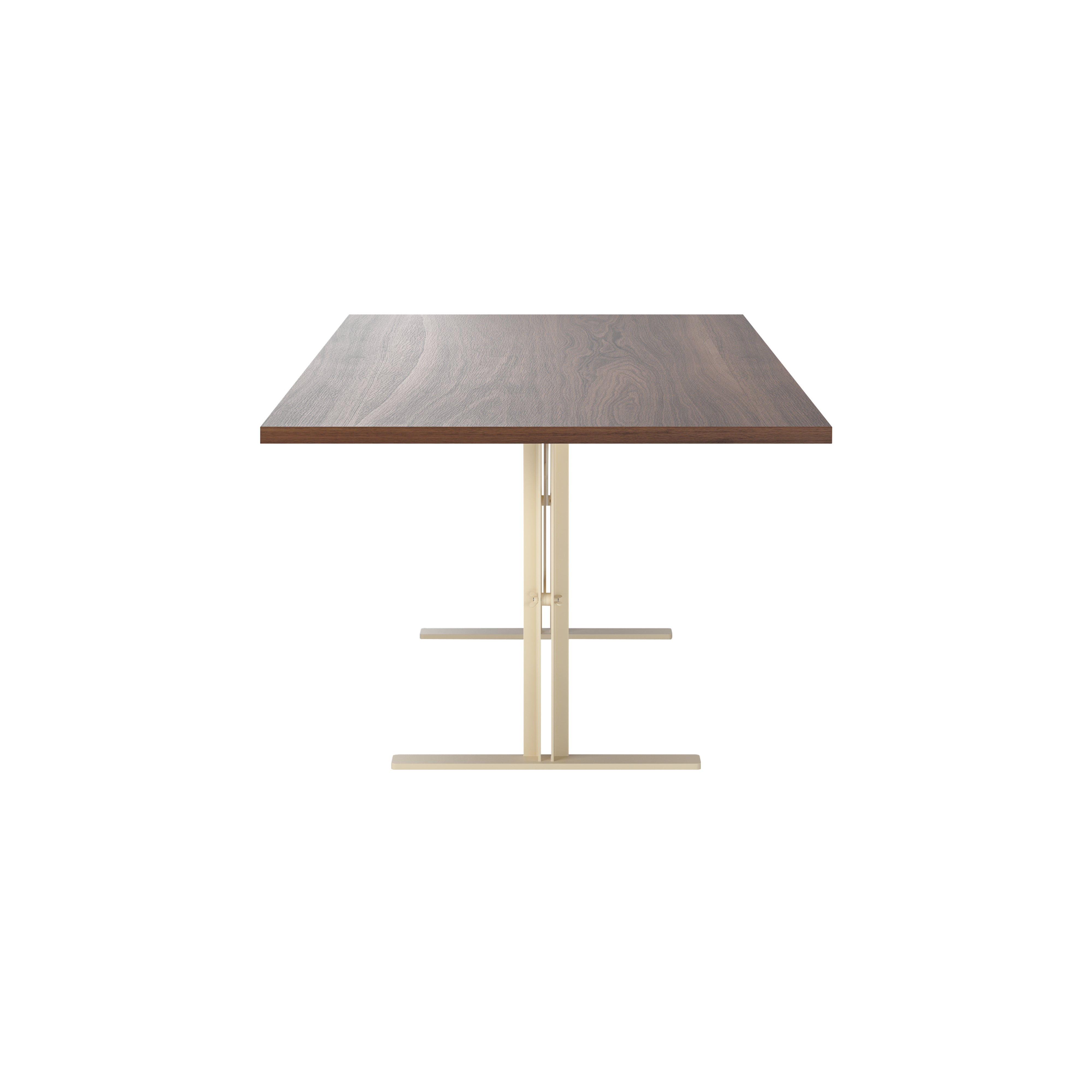 Ferric Table: Large + Walnut + Ivory