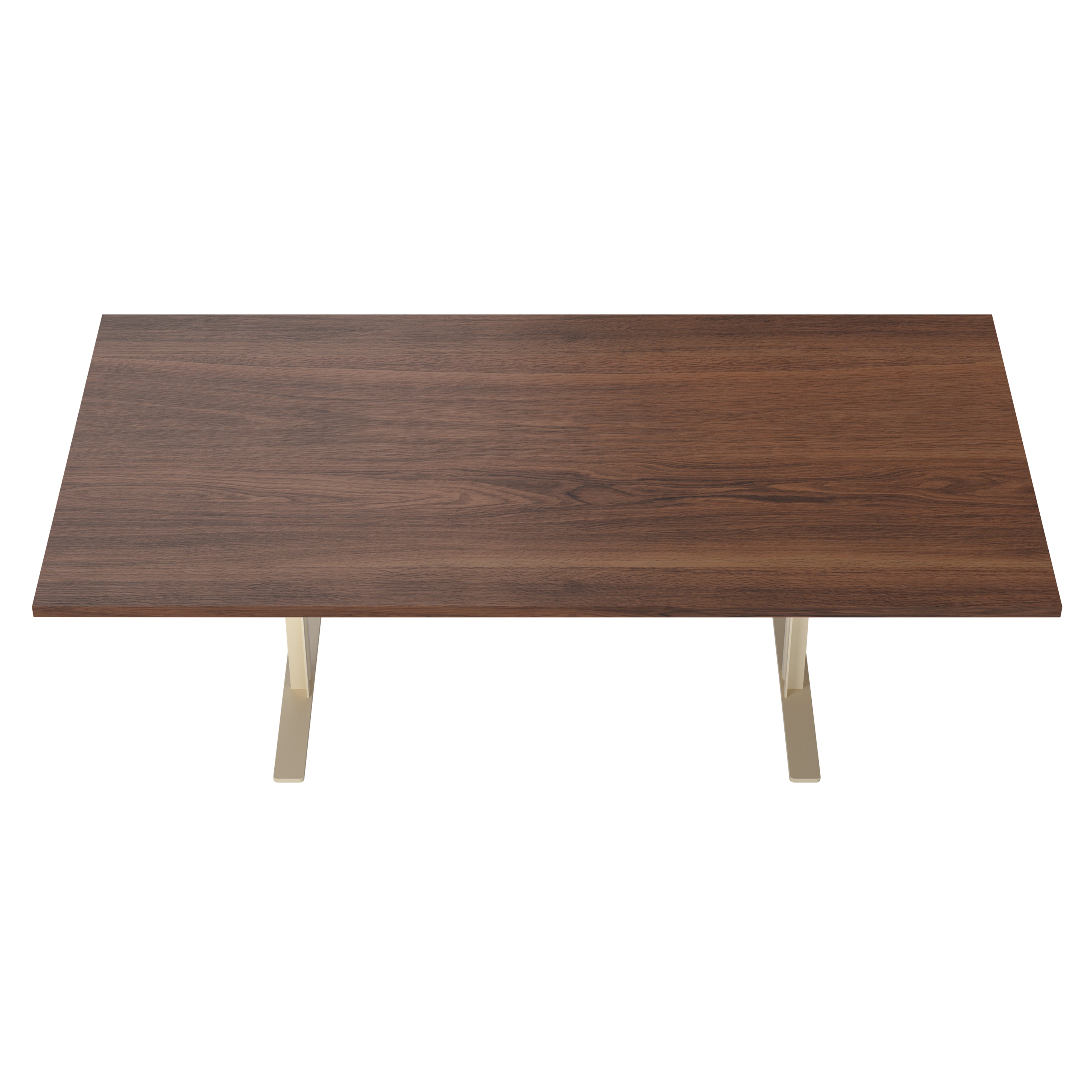 Ferric Table: Large + Walnut + Ivory