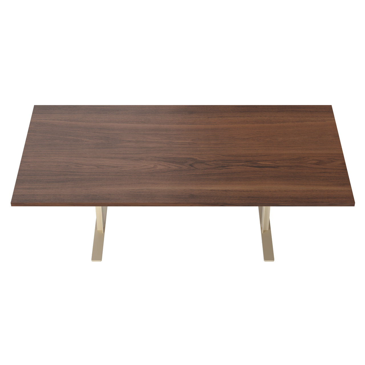 Ferric Table: Large + Walnut + Ivory