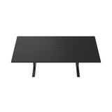 Ferric Table: Small + Black Stained Oak + Black