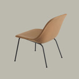 Fiber Lounge Chair: Tube Base + Upholstered