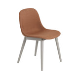 Fiber Side Chair: Wood Base + Recycled Shell + Upholstered +  Grey