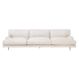 Flaneur Sofa: 3 Seater + Antique Brass