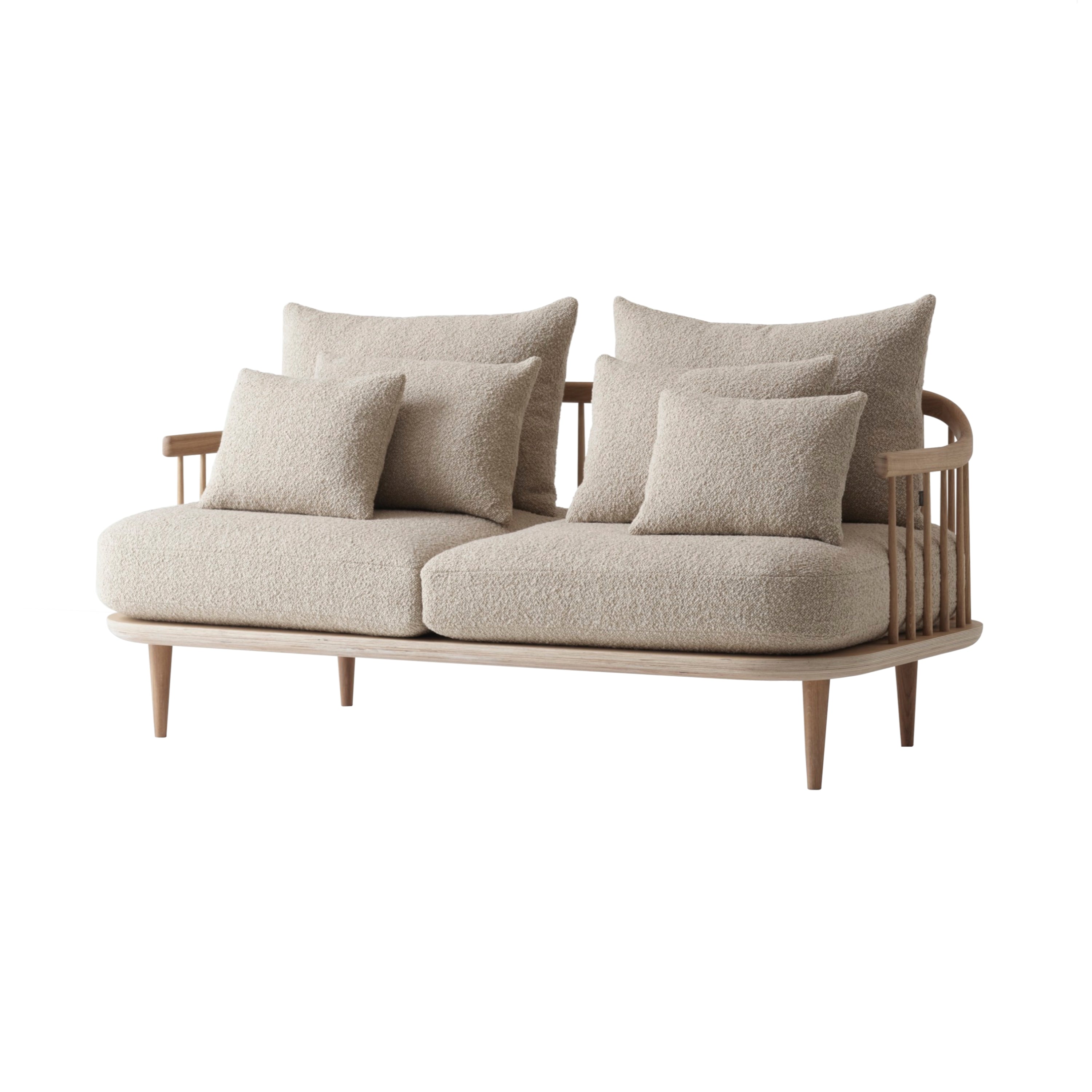 Fly Series SC2 Sofa: Oiled Oak