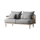 Fly Series SC2 Sofa: White Oiled Oak + Hot Madison 094