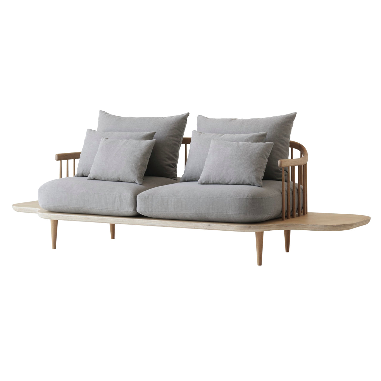 Fly Series SC3 Sofa: White Oiled Oak