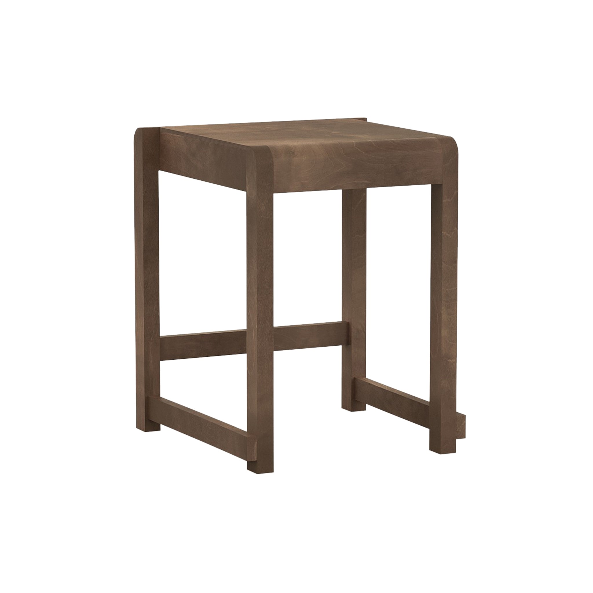 01 Low Stool: Dark Birch