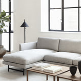 Calmo 3 Seater Chaise: Metal Base