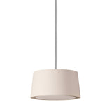 GT6 Pendant Lamp: White Linen + Black