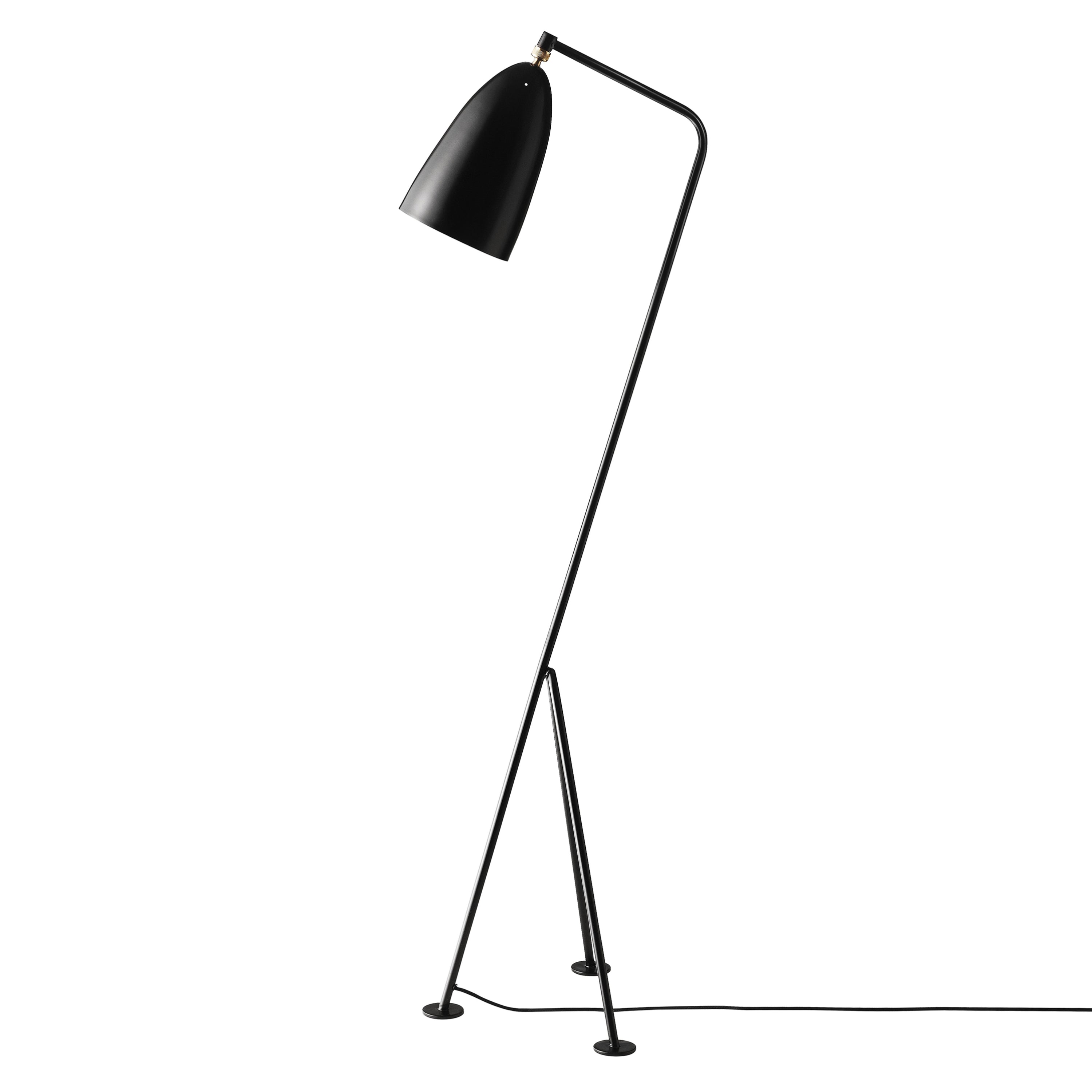 Grashoppa Floor Lamp:  Black Semi Matt