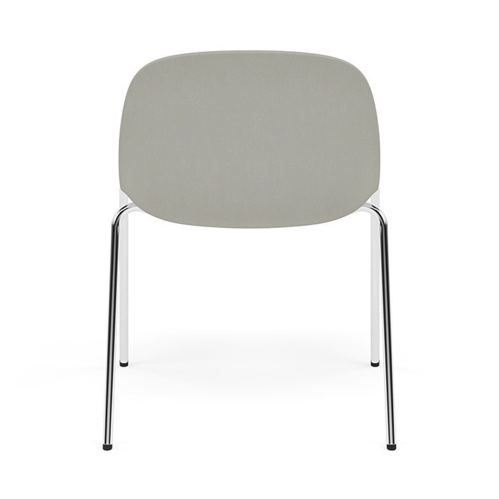 Fiber Side Chair: A-Base With Felt Glides + Grey