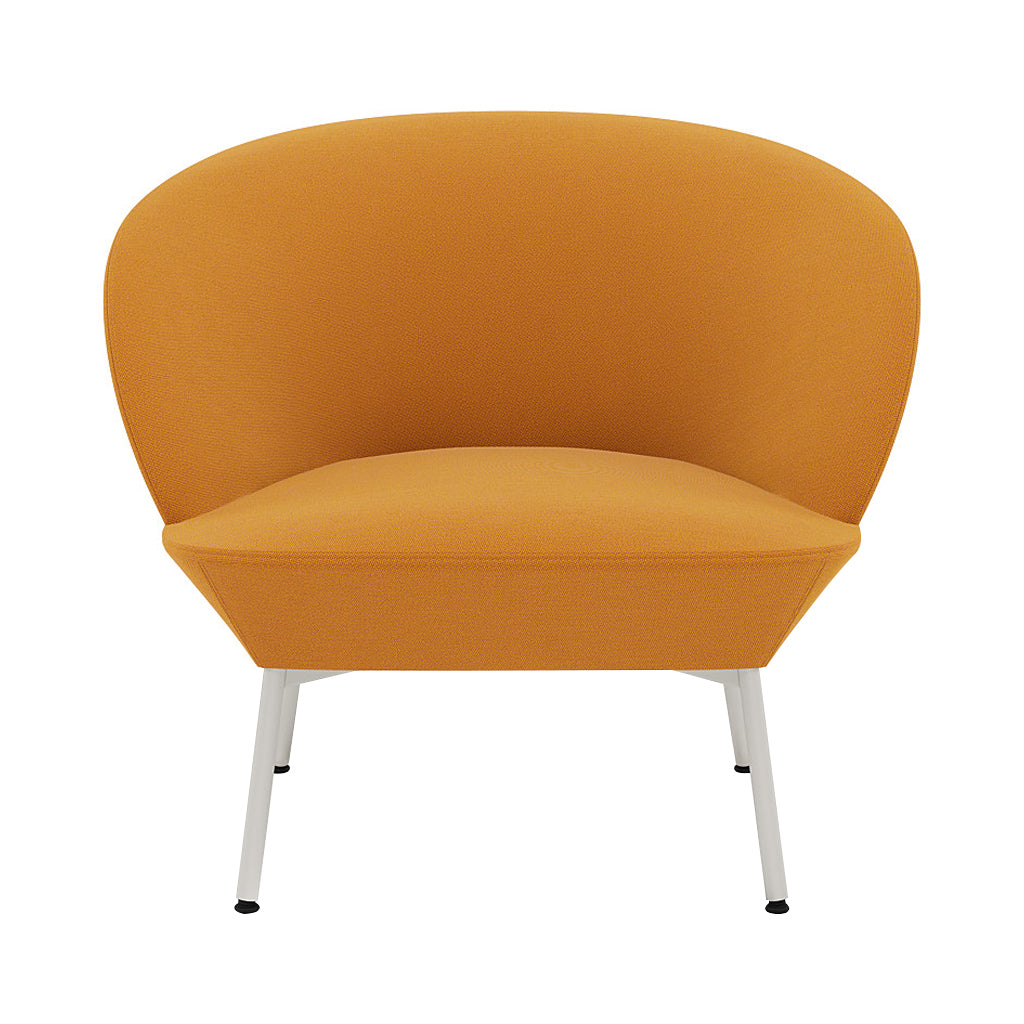 Oslo Lounge Chair: Tube Base + Grey