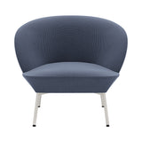 Oslo Lounge Chair: Tube Base + Grey