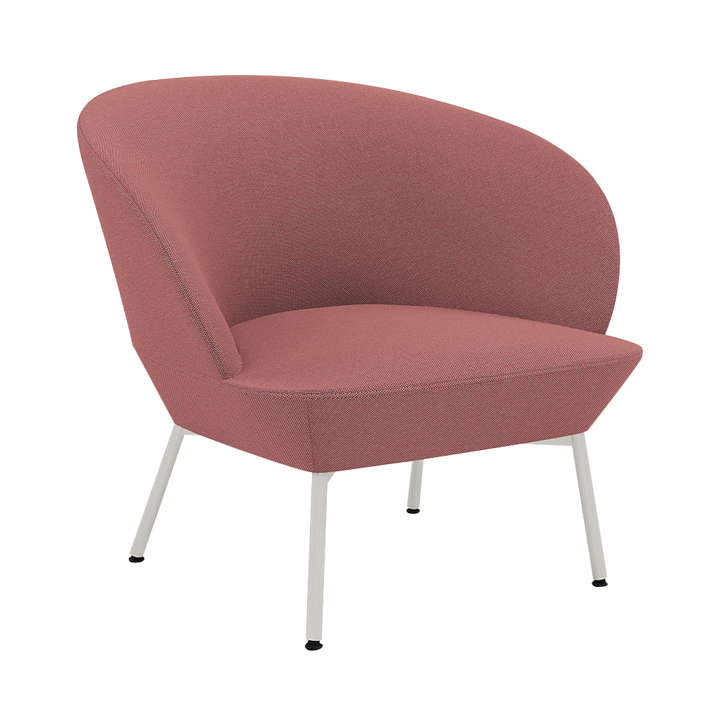 Oslo Lounge Chair: Tube Base + Grey