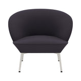 Oslo Lounge Chair: Tube Base + Grey