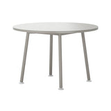 Landa Table: Round + Counter + Grey Laminate + Grey