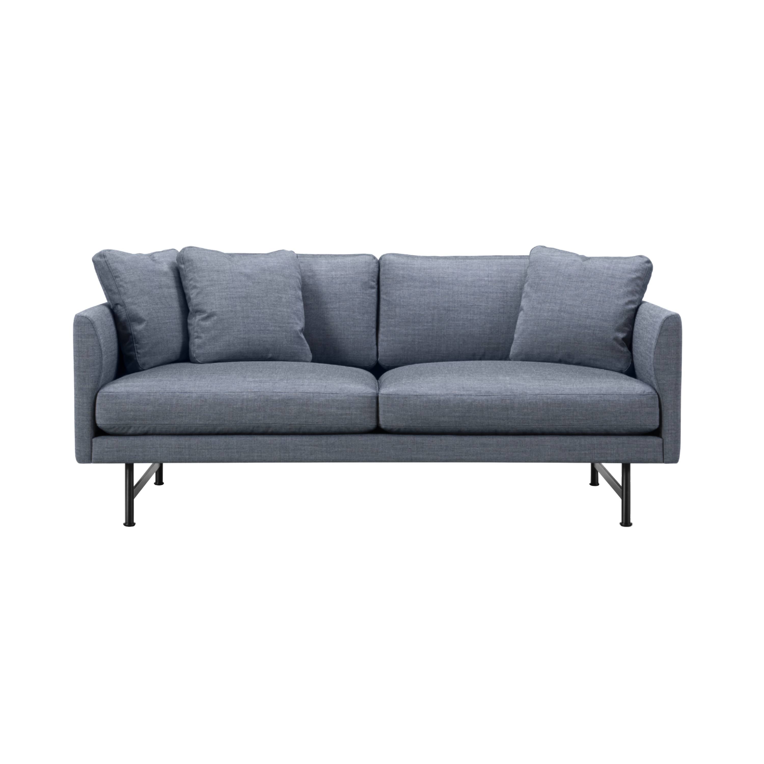 Calmo 2 Seater Sofa: Metal Base + Small - 66.9