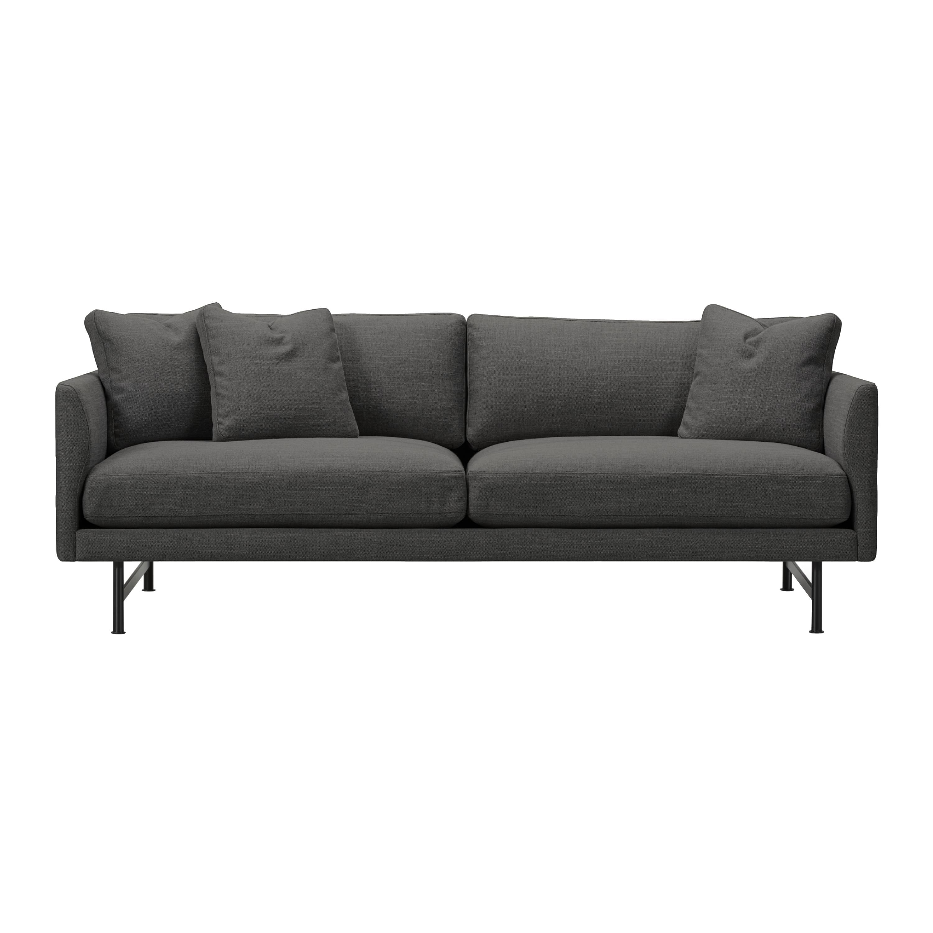 Calmo 2 Seater Sofa: Metal Base + Large - 78.7