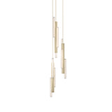 Hail 3-Piece Chandelier: Brushed Brass