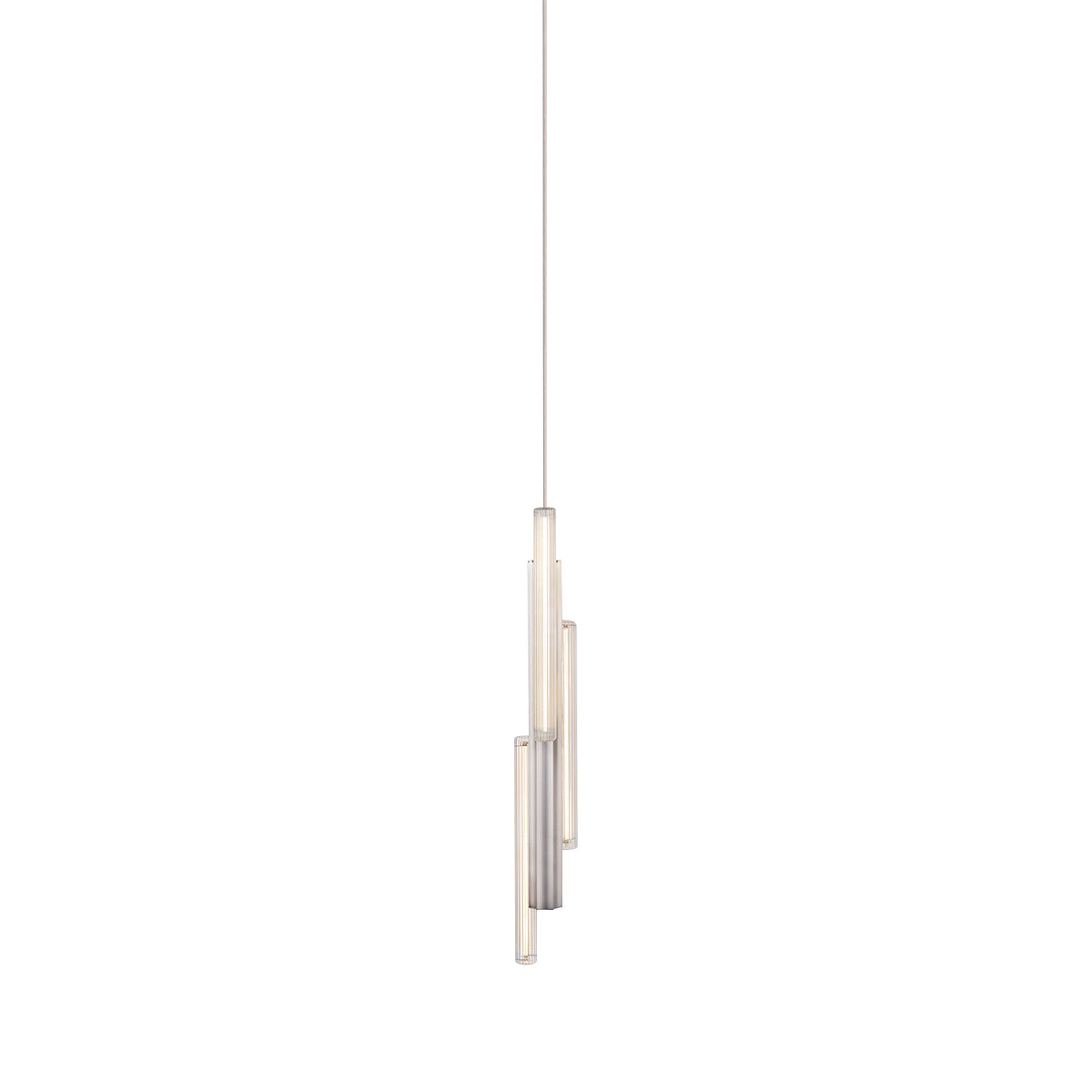 Hail Pendant Light: 3 + Short + Brushed Silver