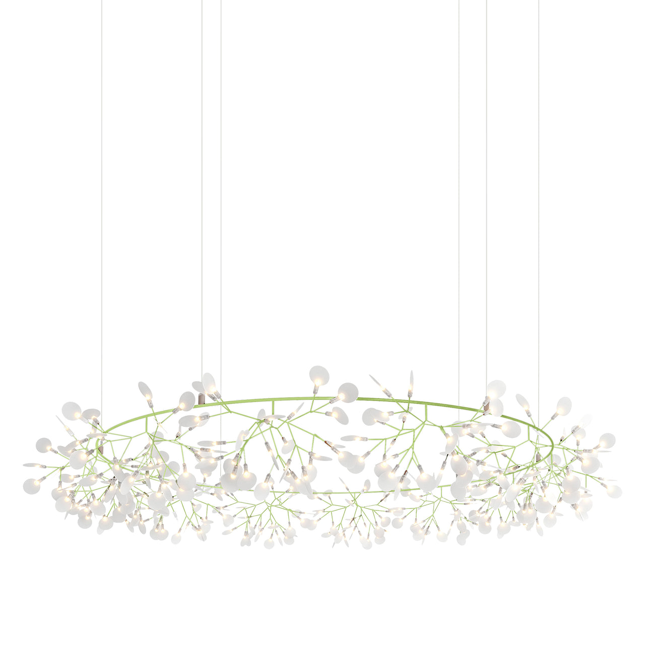 Heracleum The Big O Suspension Lamp: Green