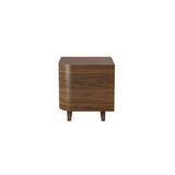 Wing Unit Series: Bedside Right+ Walnut