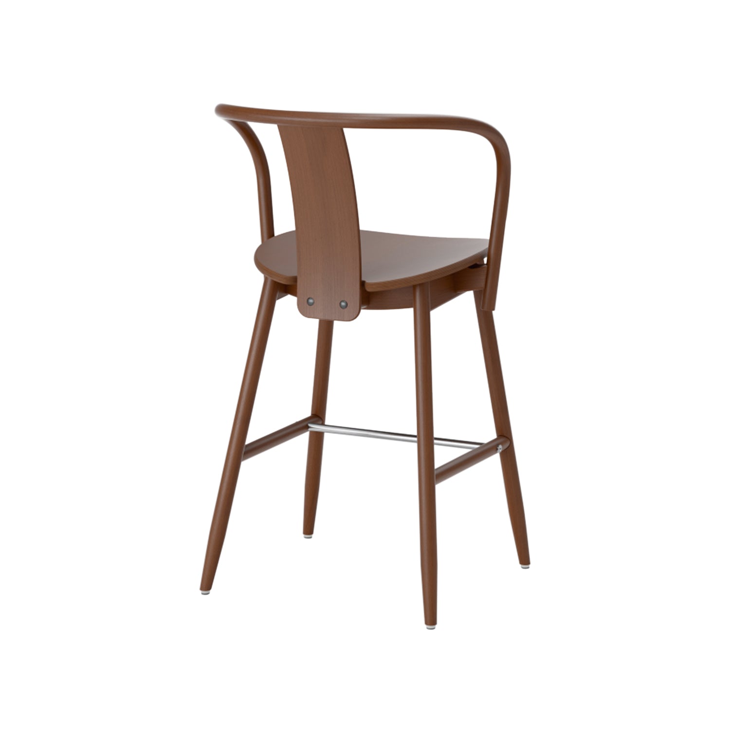 Icha Bar + Counter Chair: Counter + Walnut Stained Beech