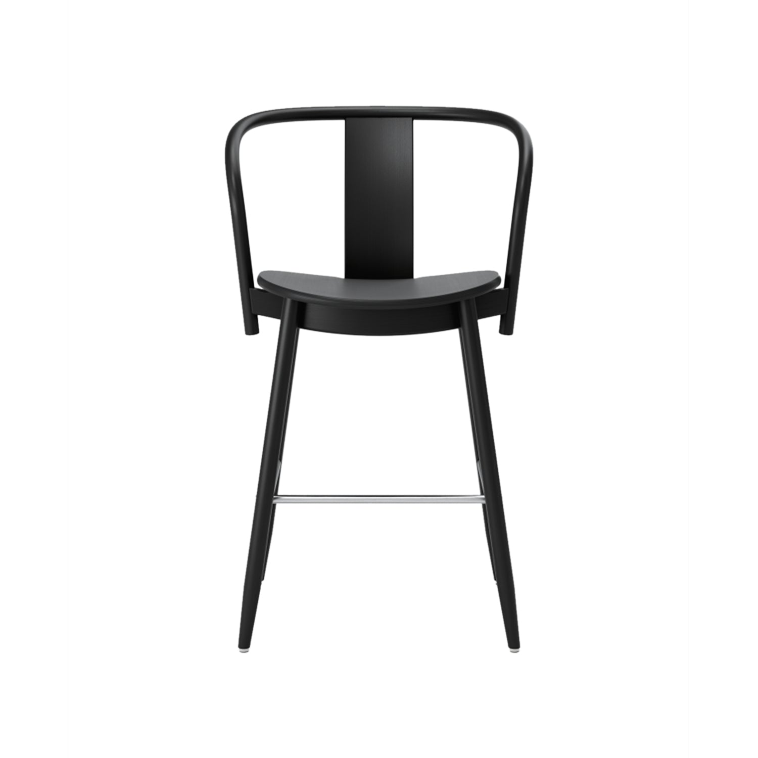 Icha Bar + Counter Chair: Counter + Black Stained Beech