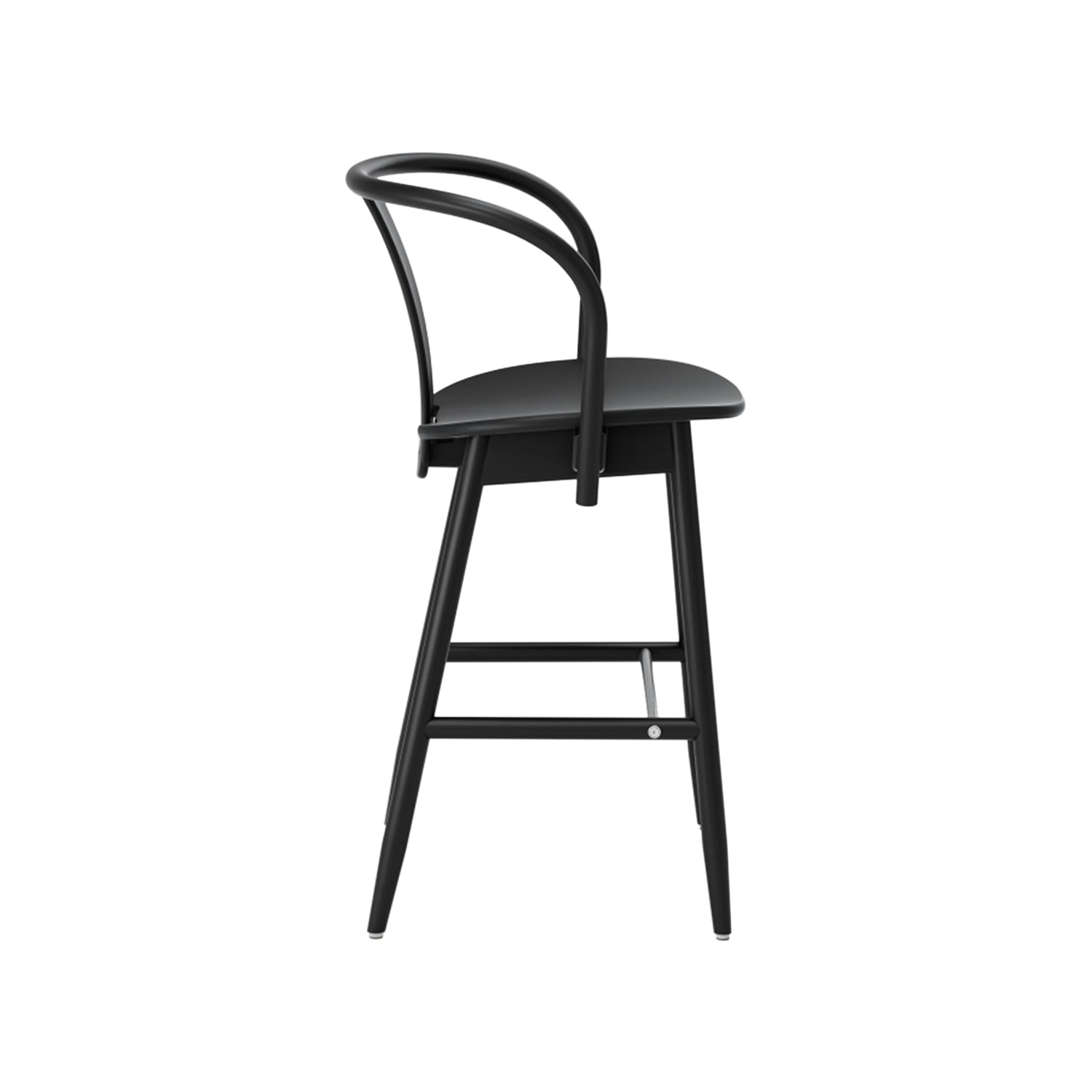 Icha Bar + Counter Chair: Counter + Black Stained Beech