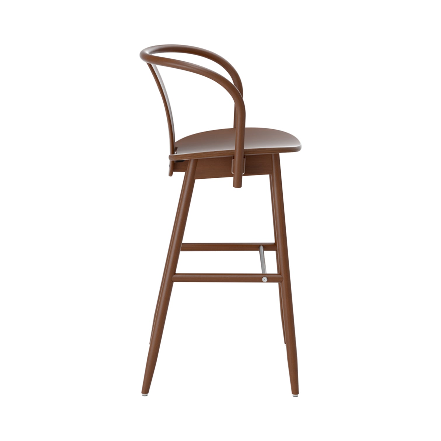 Icha Bar + Counter Chair: Bar + Walnut Stained Beech