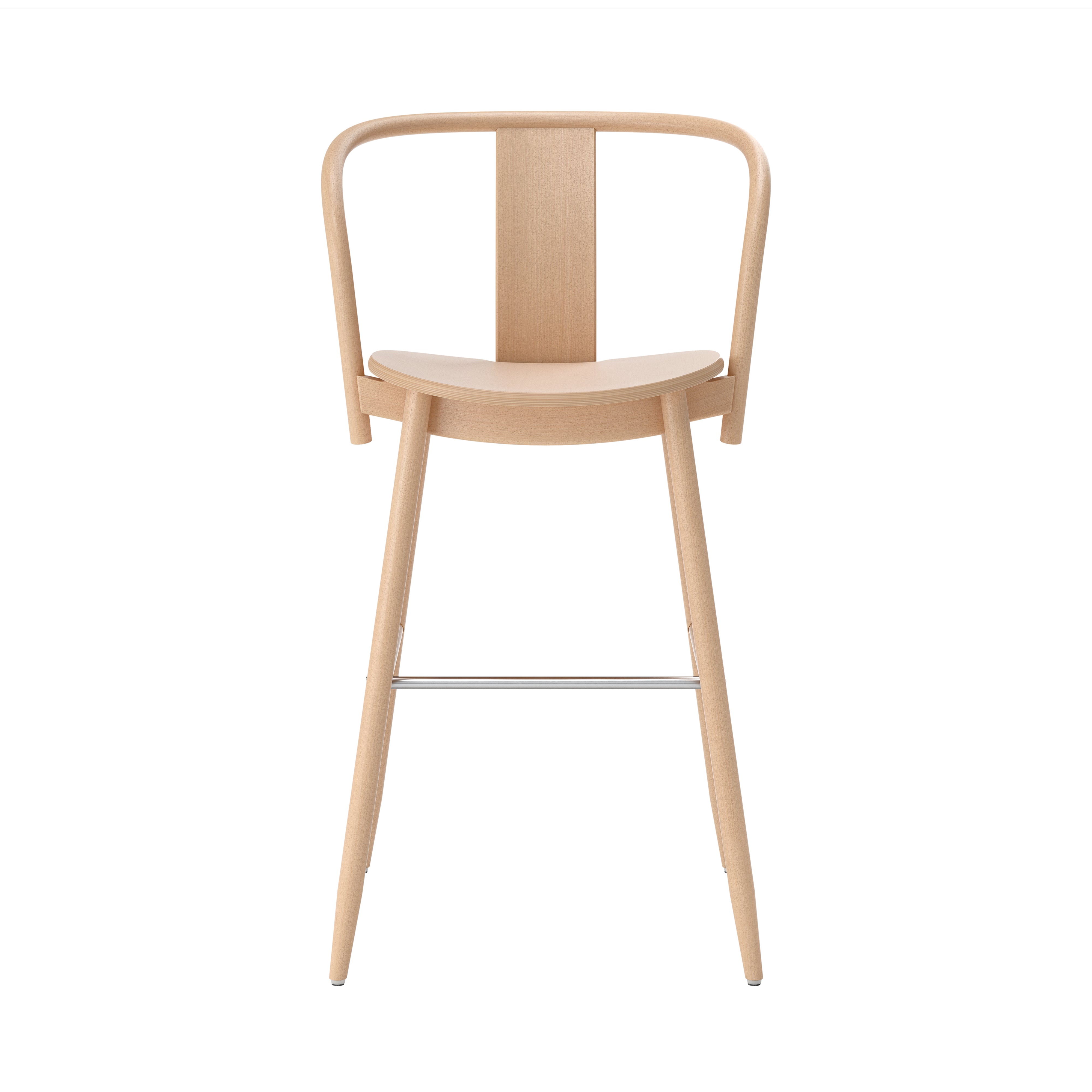 Icha Bar + Counter Chair: Bar+ Natural Beech