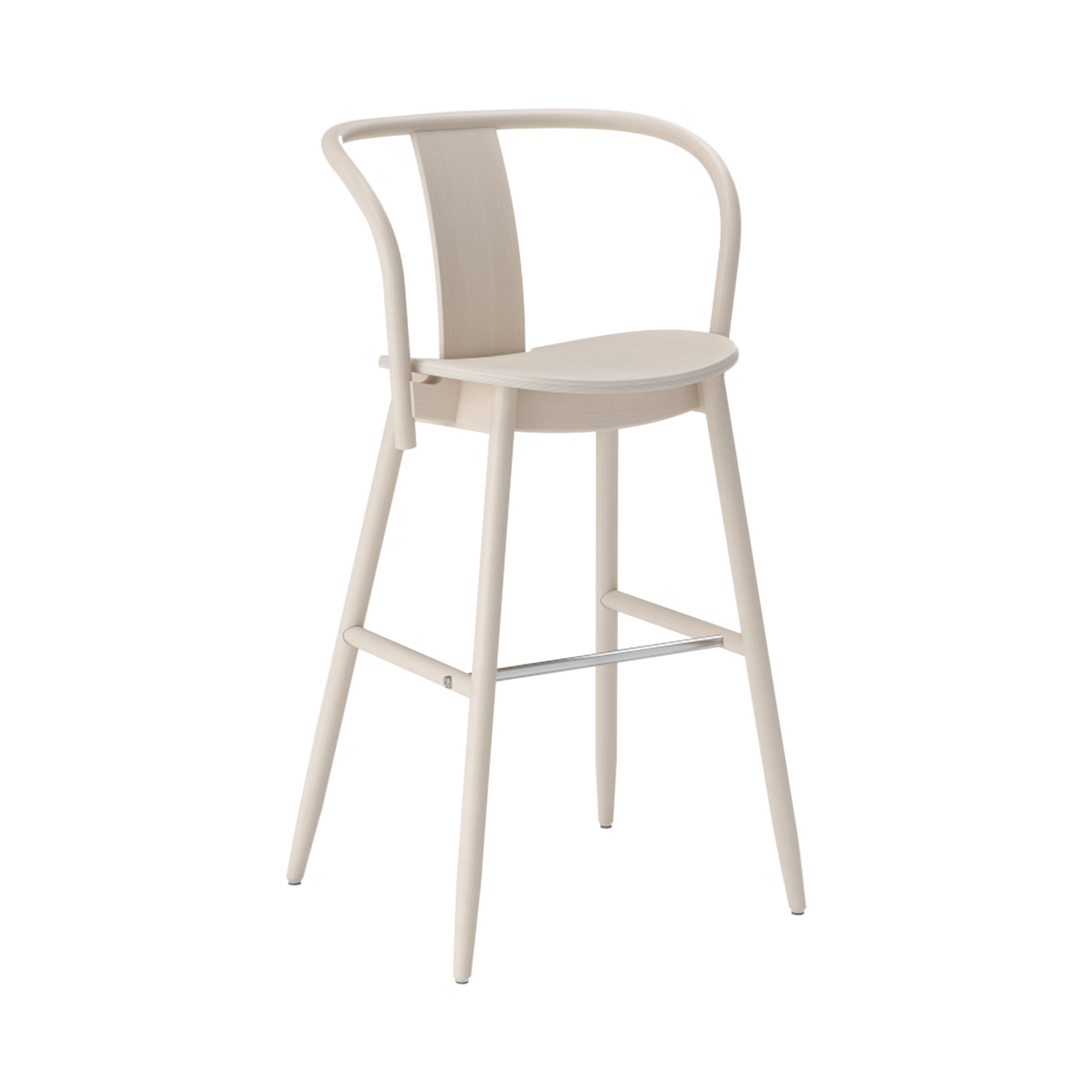 Icha Bar + Counter Chair: Bar + White Oiled Beech