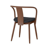 Icha Chair: Upholstered + Walnut Stained Beech