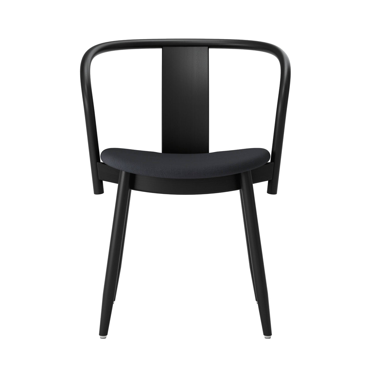 Icha Chair: Upholstered + Black Stained Beech