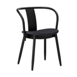 Icha Chair: Upholstered + Black Stained Beech